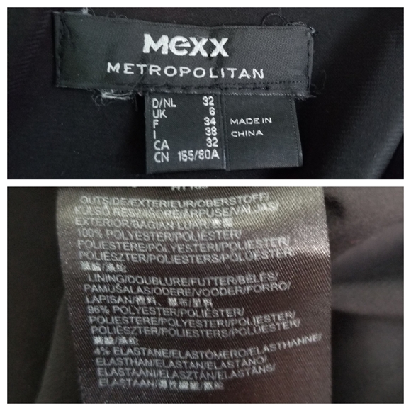 Mexx S Black Floral Sleeveless Midi Shift Dress - Picture 8 of 8